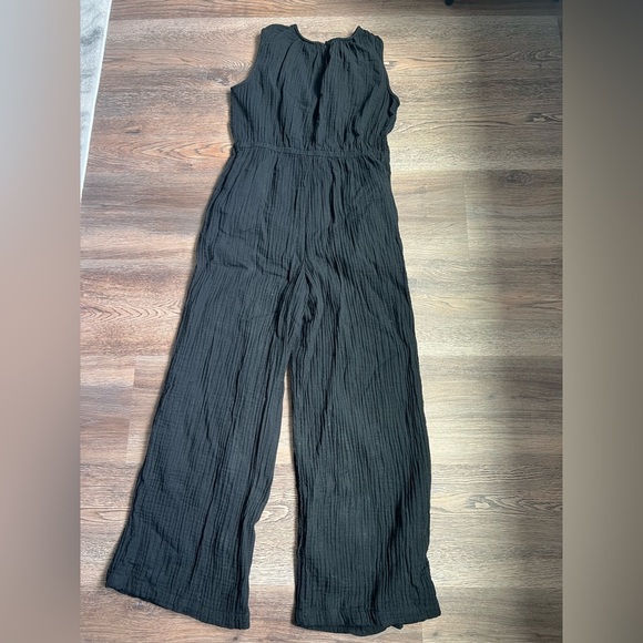 Universal Thread Black Linen Jumpsuit - Picture 2 of 5